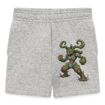 Mokaryū - Baby Shorts - Grau meliert - Vorne