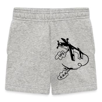 Tir fou - Short Bébé - gris chiné - Devant