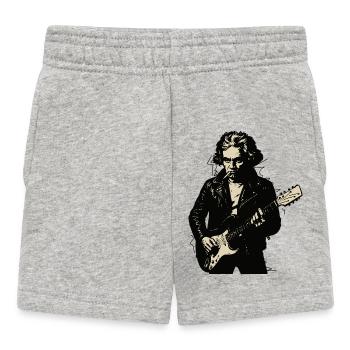 Beethoven en tant que rock star moderne - Short Bébé - gris chiné - Devant