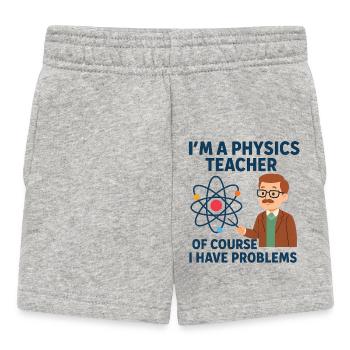 Physics Joke - Baby Shorts - heather grey - Front
