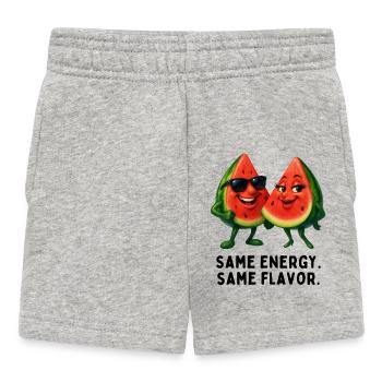 Same energy, same taste - Baby Shorts - heather grey - Front