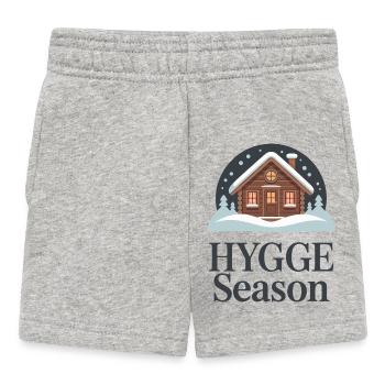 Saison du Hygge Cabine d’hiver douillette Style de vie danois - Short Bébé - gris chiné - Devant