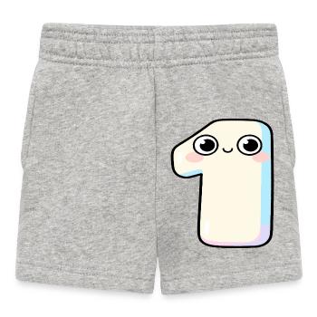 Nummer Eins Kawaii-Pastel - Baby Shorts - Grau meliert - Vorne