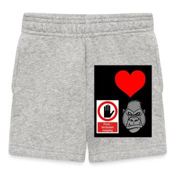Accès privé de Heart Hand Gorilla - Short Bébé - gris chiné - Devant