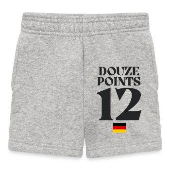 Douze points 12 Allemagne Eurovision - Short Bébé - gris chiné - Devant