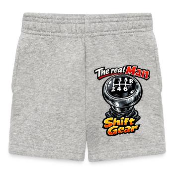 Shift Gear Shifter - Baby Shorts - heather grey - Front