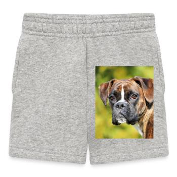 Portrait Boxer Deep Gaze - Baby Shorts - heather grey - Front