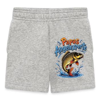Dad's fishing expert - Baby Shorts - heather grey - Front