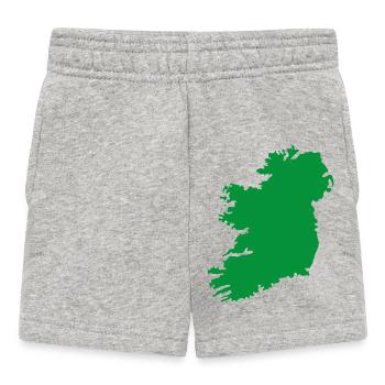Karte von Irland - Baby Shorts - Grau meliert - Vorne