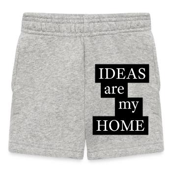 IDEAS are my HOME - Baby Shorts - heather grey - Front