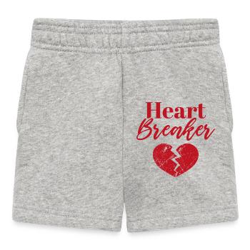 Herzensbrecher - Baby Shorts - Grau meliert - Vorne