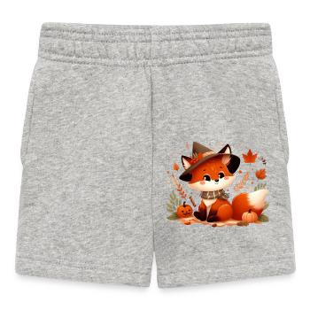 Fuchs Herbst 6 - Baby Shorts - Grau meliert - Vorne
