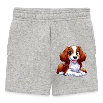 epagneul breton 12 - Short Bébé - gris chiné - Devant