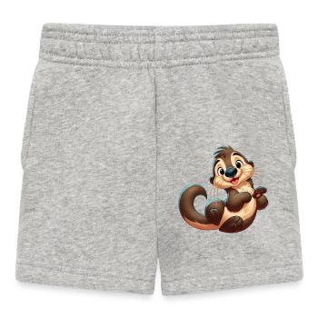 loutre 4 - Short Bébé - gris chiné - Devant