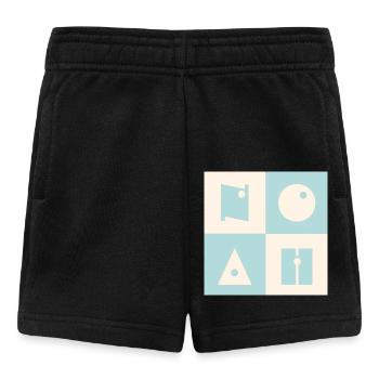 Noé Nom Bébé Garçon Prénom Garçon - Short Bébé - noir - Devant