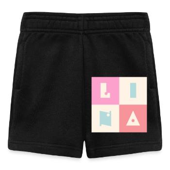 Lina Name Baby Girl Woman Colorful - Baby Shorts - black - Front