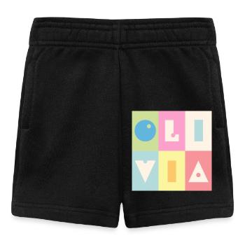 Olivia Name Baby girl girl colorful - Baby Shorts - black - Front