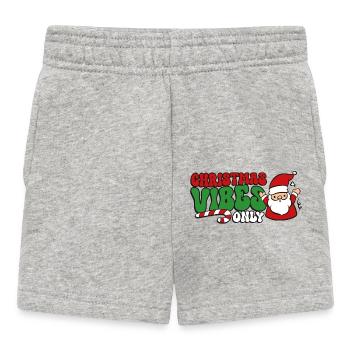 Weihnachten Weihnachtsstimmung Weihnachtsmann - Baby Shorts - Grau meliert - Vorne