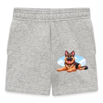 German Shepherd 12 - Baby Shorts - heather grey - Front