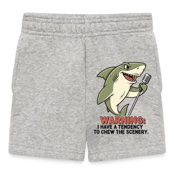 Requin de scène - Short Bébé - gris chiné - Devant
