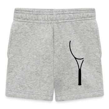 Tennisschläger - Baby Shorts - Grau meliert - Vorne