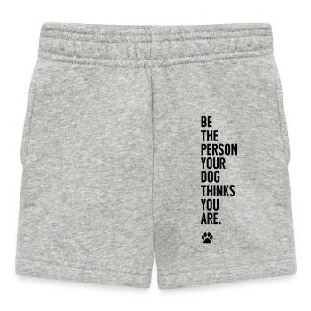 Dog person - Baby Shorts - heather grey - Front