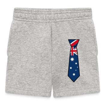 Australia Tie - Baby Shorts - heather grey - Front