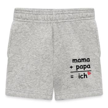 Child of Love - Mom and Dad - Baby Shorts - heather grey - Front