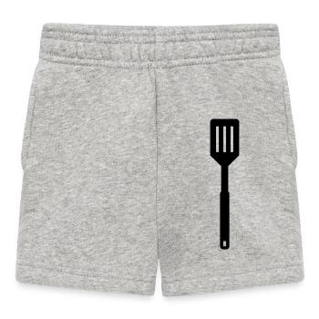 Spatule de cuisine - Short Bébé - gris chiné - Devant