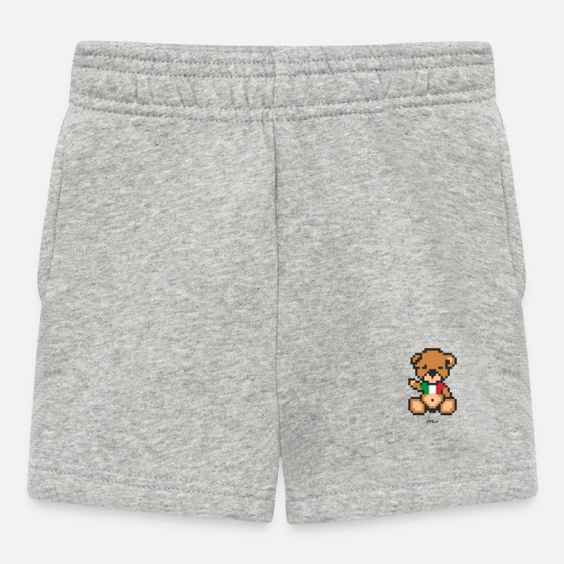 Pixel Bear Italy - Short Bébé - gris chiné