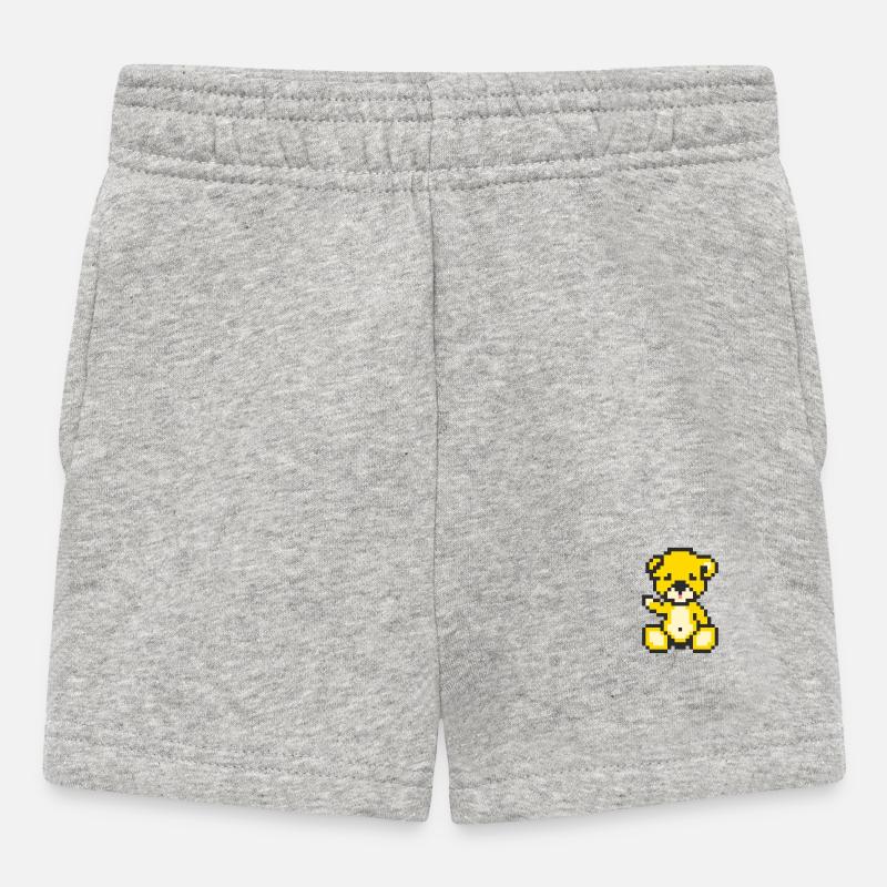 Pixel Bear Sunny - Short Bébé - gris chiné