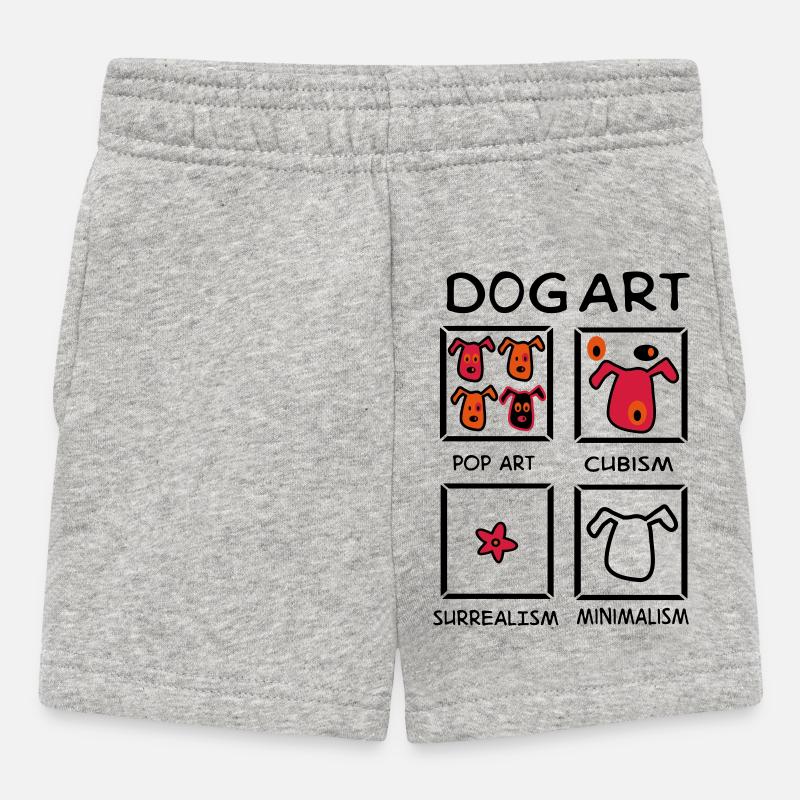 Hund - Baby Shorts - Grau meliert