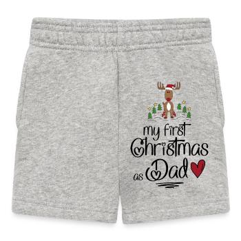 My first Christmas as Dad - Baby Shorts - Grau meliert - Vorne