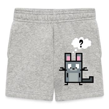 Chinchilla a une question - Short Bébé - gris chiné - Devant