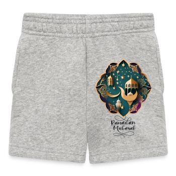Ramadan Gift Eid Mubarak Islam Allah Muslim - Baby Shorts - heather grey - Front