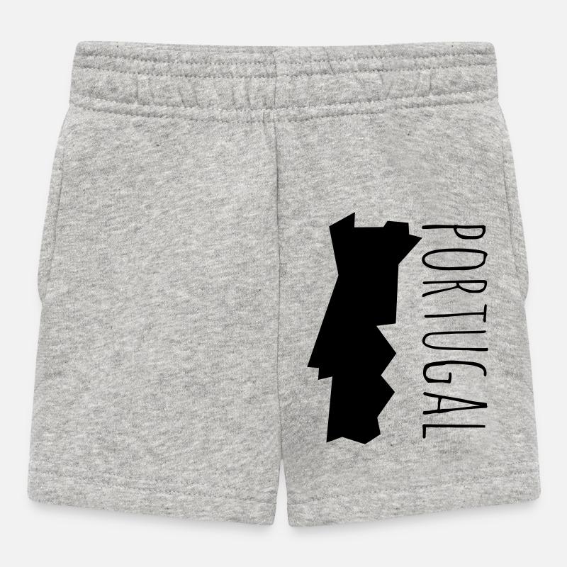 portugal - Short Bébé - gris chiné