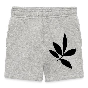 Blatt - Baby Shorts - Grau meliert - Vorne