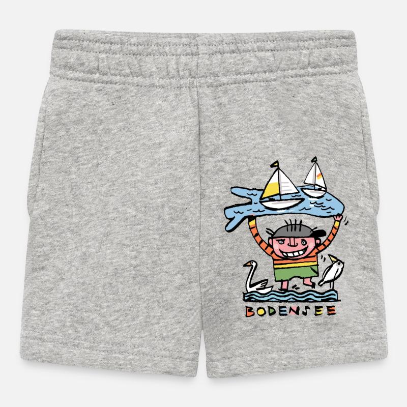 Bodensee - Baby Shorts - Grau meliert