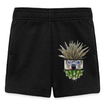 Koala Azur Cactus Collage - Short Bébé - noir - Devant