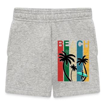 Farbige Beach Fun - Baby Shorts - Grau meliert - Vorne