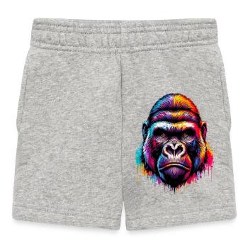 Gorilla - Baby Shorts - heather grey - Front