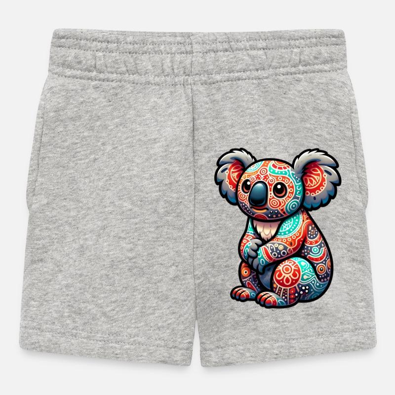 Koala - Short Bébé - gris chiné