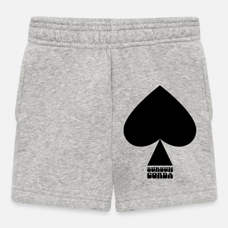 Sursum corda - Short Bébé - gris chiné