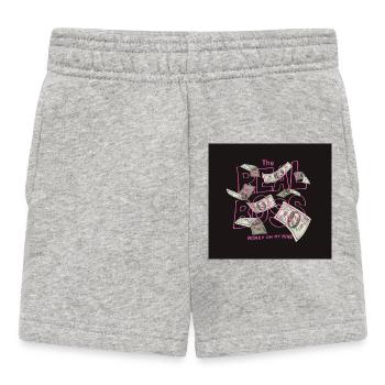 Lignes Néon et Billets de Banque - Short Bébé - gris chiné - Devant