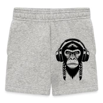 Groove Monkey Head Festival Crowd Edition Shirt - Baby Shorts - heather grey - Front
