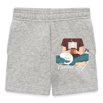 Chaleur Café and Purrs - Baby Shorts - heather grey - Front