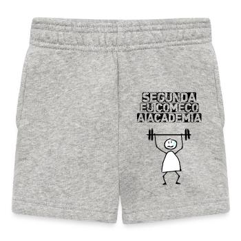 Segunda eu começo a academia - Short Bébé - gris chiné - Devant