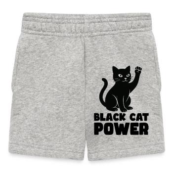 Katzenkraft - Baby Shorts - Grau meliert - Vorne