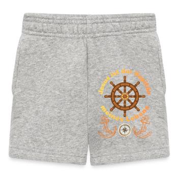 Jesus is the captain of my life - Christian - Baby Shorts - heather grey - Front