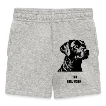 NM Hoddie - Treu Egal wohin - Baby Shorts - Grau meliert - Vorne